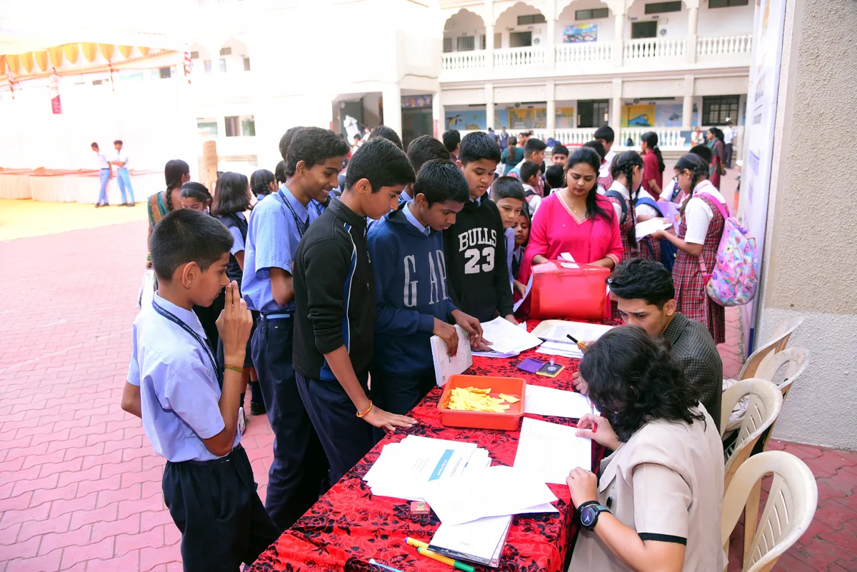 Students at Robovation robotics competition